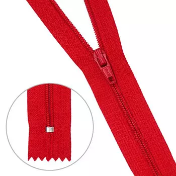 30103 Молния пластиковая красн тип-3 авт 20см