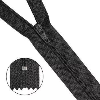 30108 Молния пластиковая графитовый нейлон тип-3 авт 20 см
