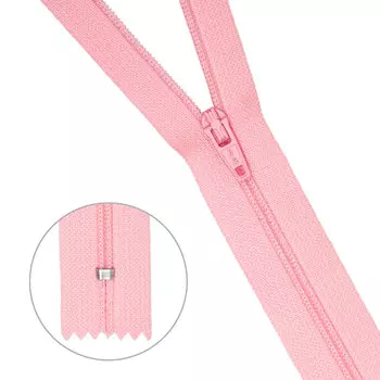 30109 Молния брючная пл/мет тип-3 роз. авт. 20см ГР