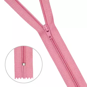 30124 Молния брючная пл/мет тип-3 чайн.роза авт. 20см ГР