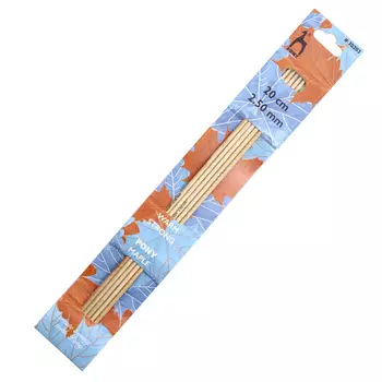 30203 Спицы вязальные носочные 2,50мм*20см, клен, 5шт PONY