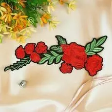 3022234 Термоаппликация 'Цветы', 18,5*11,5см