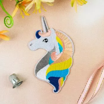 3033319 Термоаппликация единорог 11*6,5см упак/5шт