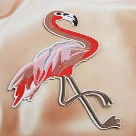 3033334 Термоаппликация фламинго 27*18,5см розовый