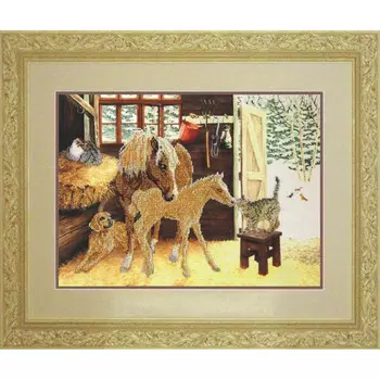 30511 Набор для вышивания бисером Краса и творчество 'Здравствуй, малыш!' 48,5*33,2 см