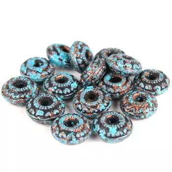 3083 Бусины декоративные, 19*19*4 мм, упак./15 шт., 'Астра'