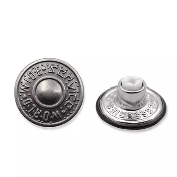 3101 Пуговицы джинс. д-17мм, латунь ГР