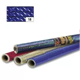 310/18 Голографическая бумага 'Бриллианты', голубой, самоклеящ., 40 см*1 м, 1 рулон, Folia