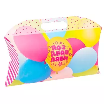 3114532 Коробка подарочная «Поздравляем», 21.5*5*13.5 см