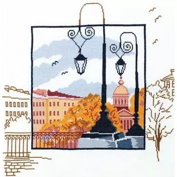 311 Набор для вышивания 'Овен' 'Петербургские зарисовки', 40x40 см