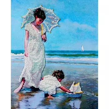 31211 Набор для вышивания бисером Краса и творчество 'Юный капитан' 29,2*37 см