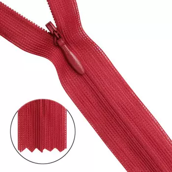 31213/20 Молния потайн. пл/мет-1 тип-3 красн. 20см ГР