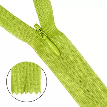 31216/20 Молния потайн. пл/мет-1 тип-3 салат. 20см ГР