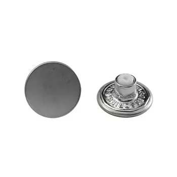 3122 Пуговицы джинс. д-17мм. сереб.