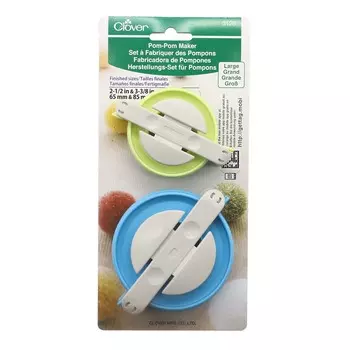3126 Устройство для создания больших помпонов, пластик, Clover