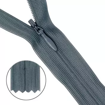 31274/50 Молния потайн. пл/мет-1 тип-3 сер. 50см ГР