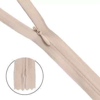 31275/50 Молния х/б потайн. пл/мет-1 тип-3 беж. ГР