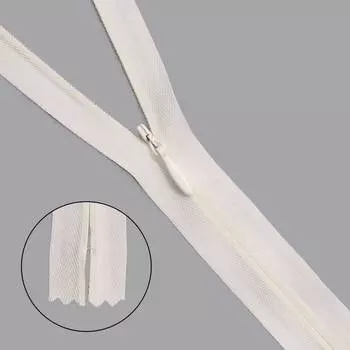 31278/50 Молния х/б потайн. пл/мет-1 тип-3 молочн. ГР