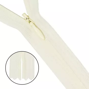 31278/50 Молния потайн. пл/мет-1 тип-3 молочн. 50см ГР