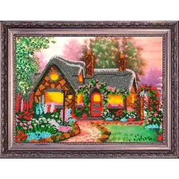 312 Набор для вышивания бисером Butterfly 'Домик мечты', 25*35 см