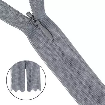 31333/50 Молния потайная тип 3 50см серый. нейлон