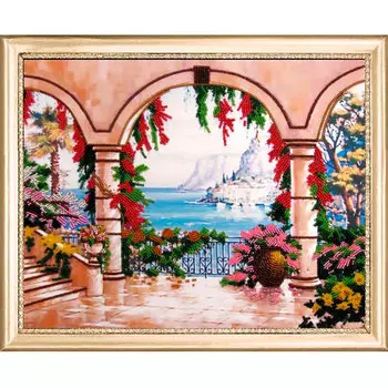 314 Набор для вышивания бисером Butterfly 'Терраса', 26*33 см