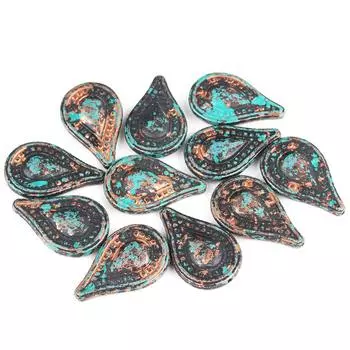 3202 Бусины декоративные, 35*22*6 мм, упак./11 шт., 'Астра'