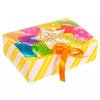 3222453 Коробка подарочная «С Днём Рождения!», 31*24,5*9 см