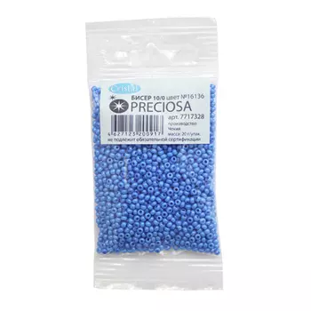 331-19001-10/0-16136 Бисер непрозрачный 10/0, круг.отв., 20гр Preciosa