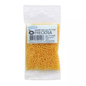 331-19001-10/0-17183 Бисер алебастр 10/0, круг.отв., 20гр Preciosa