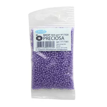 331-19001-10/0-17928 Бисер алебастр 10/0, круг.отв., 20гр Preciosa