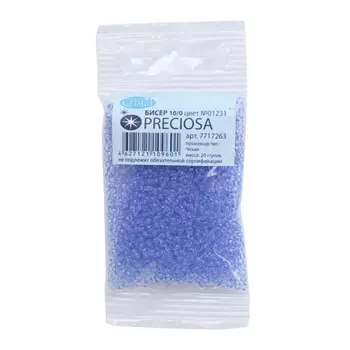 331-19001 Бисер прозрачный solgel, 10/0 (01231), круг. отв., упак./20 гр., Preciosa