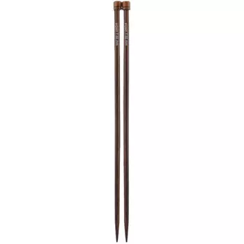 33816 Спицы прямые 7,50 мм/ 35 см, розовое дерево, 2 шт PONY