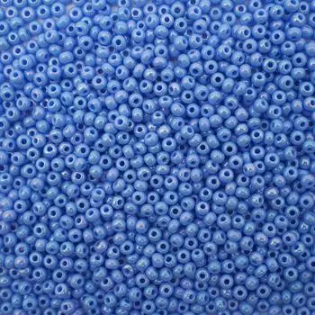 (34020) Бисер непрозрачный с радужным покрытием 10/0, круг.отв., 50г, Preciosa