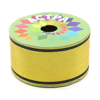 3487 Тесьма жаккардовая, 50 мм*8,2 м, Astra&amp;Craft (17D/золото)