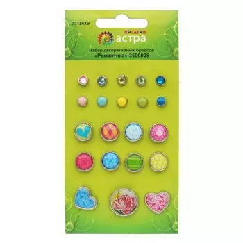 3500028 Набор декоративных брадсов 'Романтика', Astra&amp;Craft