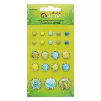 3500324 Набор декоративных брадсов 'Нежность', Astra&amp;Craft