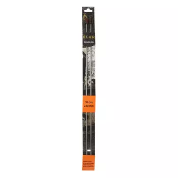 35307 Спицы вязальные прямые ELAN 2,50мм*35см, сталь, 2шт PONY