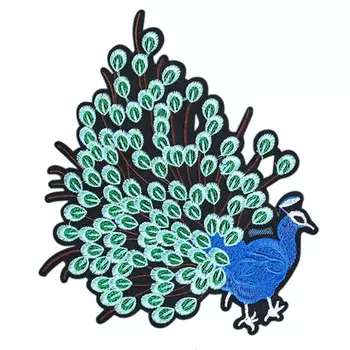 3579161 Термоаппликация Павлин 17,5*21см