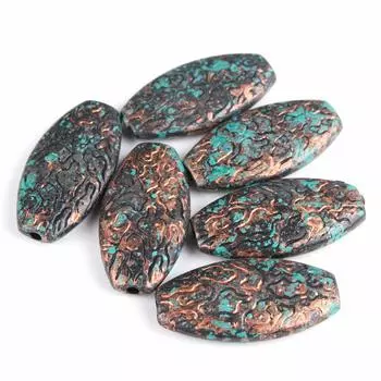 3640 Бусины декоративные, 40*20*8 мм, упак./6 шт., 'Астра'