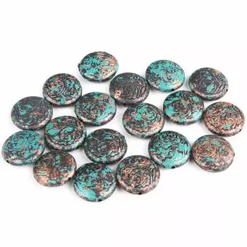 3695 Бусины декоративные, 18*6 мм, упак./18 шт., 'Астра'