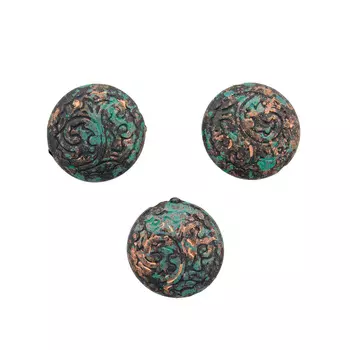 3695 Бусины декоративные, 18*6 мм, упак./3 шт., 'Астра'