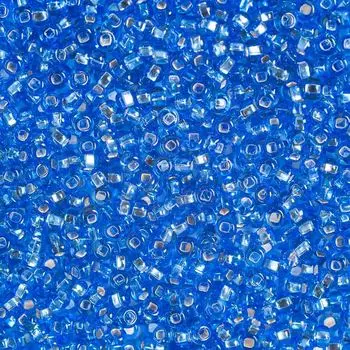 (37030) 331-19001-10/0 Бисер прозрачный с сереб. центр. 10/0, круг.отв., 20гр Preciosa