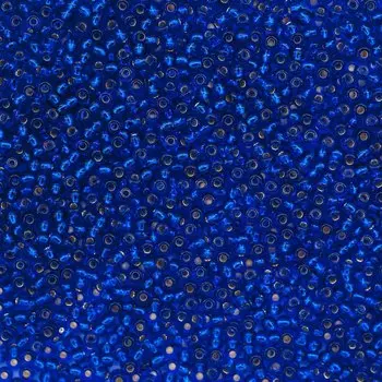 (37080) 331-19001-10/0 Бисер прозрачный с серебр.центром 10/0, круг.отв., 20гр Preciosa