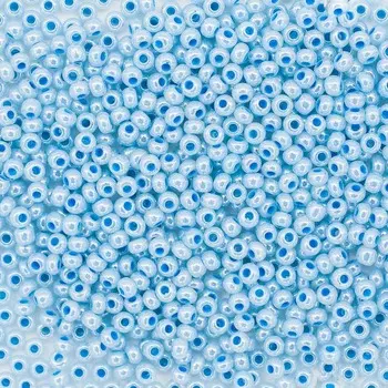 (37336) 331-19001-10/0 Бисер 'эффект алебастра' с блест.покрытием и цв.центром 10/0, круг.отв., 20гр Preciosa