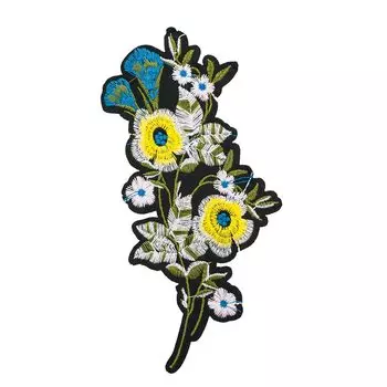 3783598 Термоаппликация цветы 17*8см 5шт/упак