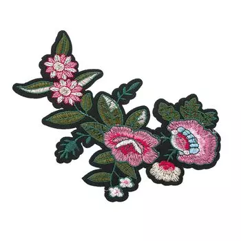 3783603 Термоаппликация цветы 16,5*11,5см