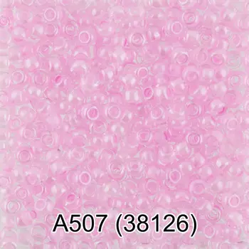 (38126) Бисер прозрачный с цв.центром 10/0, круг.отв., 50г, Preciosa