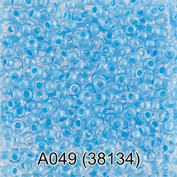 (38134) Бисер прозрачный с цв.центром 10/0, круг.отв., 50г, Preciosa