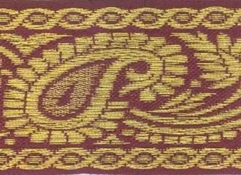 3818 Тесьма жаккардовая, 32 мм*16,4 м, 'Hobby&amp;Pro'